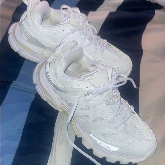 Balenciaga White Track Sneakers